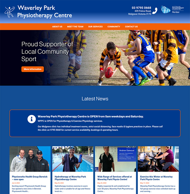Waverley Park Physiotherapy Centre - Home