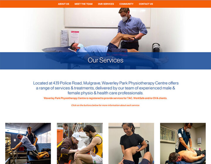 Waverley Park Physiotherapy Centre - Services