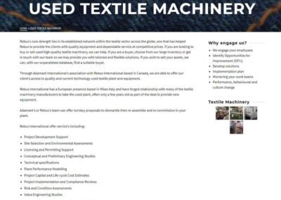 Adamant International – Used Textile Machinery Page