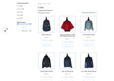 Cassandras Closet – Coats Category Page
