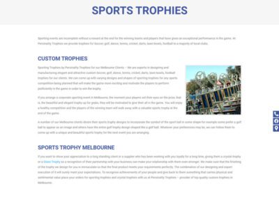Persinality Trophies - Trophies Page