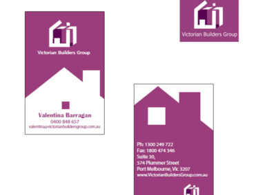 Victorian Builders Group - Business Card and Logo