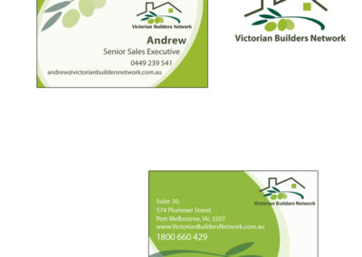 Victorian Builders Network - Business Card and Logo