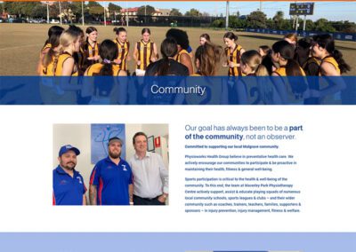 Waverley Park Physiotherapy Centre – Community Page