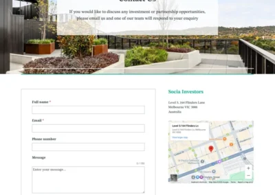 Socia Investors - Contact Us